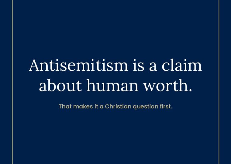 Antisemitism is a claim about human worth